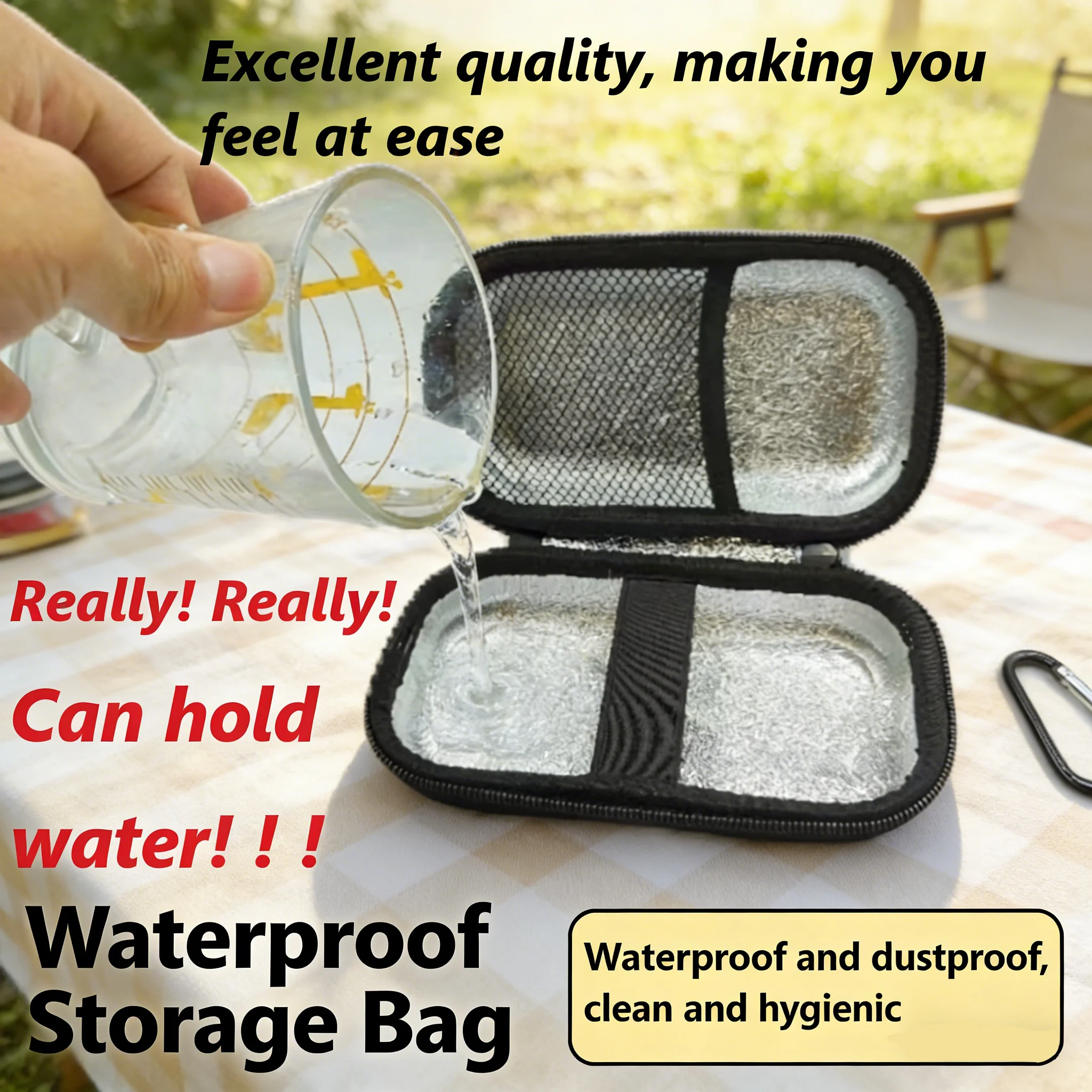 1pc Asthma Inhaler Travel Case ，Portable Nebulizer Case/bag , Includes Inhaler Holder Case Only, Black image 2