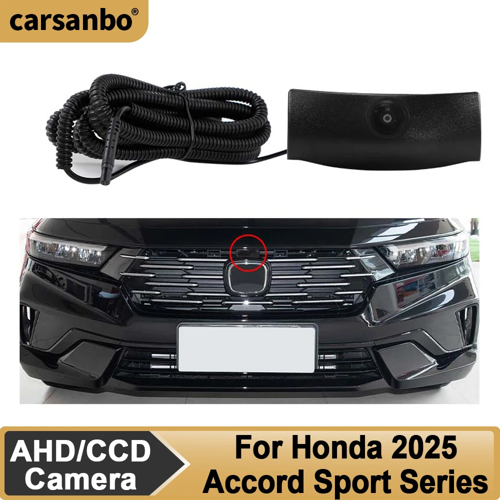 

Автомобильная передняя камера Carsanbo для Honda Accord Sport Series Sedan 2025 года, ночное видение, широкоугольная (рыбий глаз), OEM-камера для автомобиля