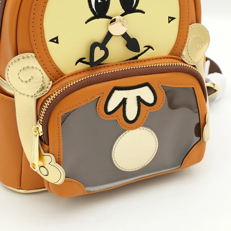 Beauty and The Beast Cogsworth Cartoon Clock Shaped Backpack Fashion Gift Cosplay Mini Backpack view 3