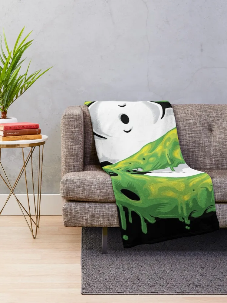 Ghost Hunters Busters Classic Slime Ghost Logo Throw Blanket wednesday Blankets Sofas Of Decoration halloween Blankets