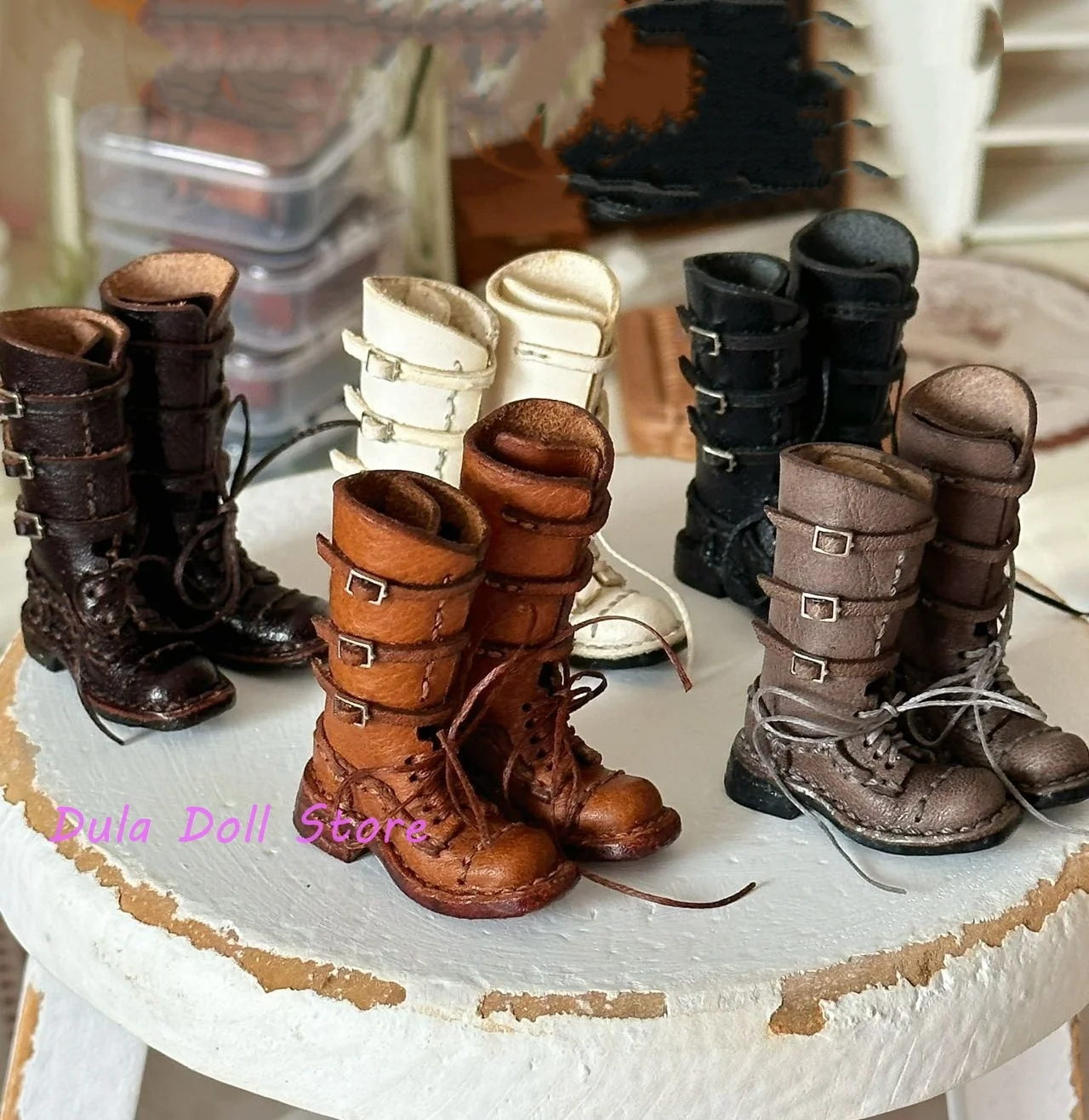 

(Новый стиль) Кукла Дула, завязанная вручную пряжка, ботильоны, кукольная обувь Blythe ob24 ob22, тело маленькой рыбки, аксессуары для кукол Bjd