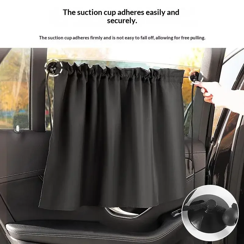 Suction Cup Curtain In The Car Window Sunshade Cover Universal Side Window Sunshade UV Protection For Kid Baby Children