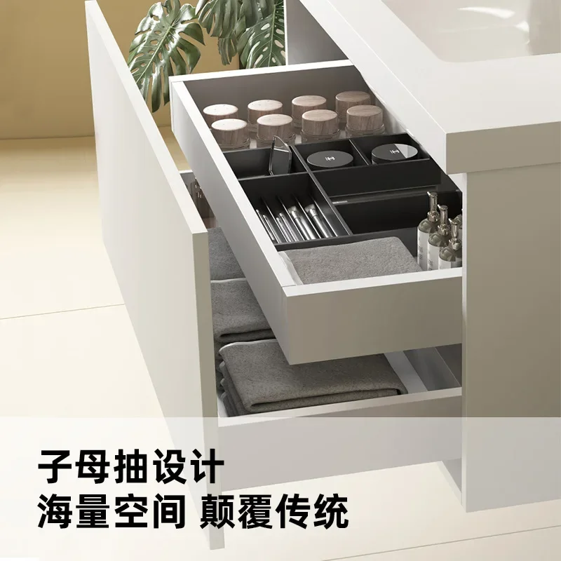 

Multi-functional bathroom cabinet modern simple bathroom washstand hand washing washbasin bathroom cabinet