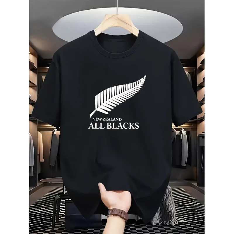 

Лето 2025 г., все черные футболки для регби, мужские хлопковые футболки с юмором, футболка с круглым воротником, одежда с короткими рукавами, подарок на день рождения