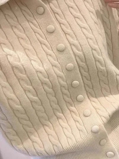 أوائل الخريف الكورية Sle محبوك سترة مفتوحة المرأة الخريف الشتاء تنوعا التخسيس سترة صغيرة الحجم Jaet