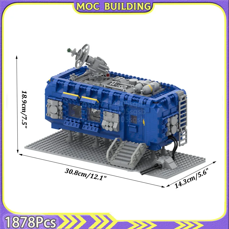 الكلاسيكية محطة الفضاء قاعدة القيادة مركز نموذج استكشاف MOC اللبنات عرض DIY الطوب لعبة البناء هدية الحاضر