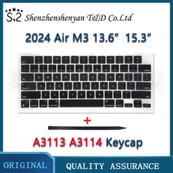 New 2024 Laptop A3113 A3114 Keys Keycaps For Macbook Air Retina A3113 13.6