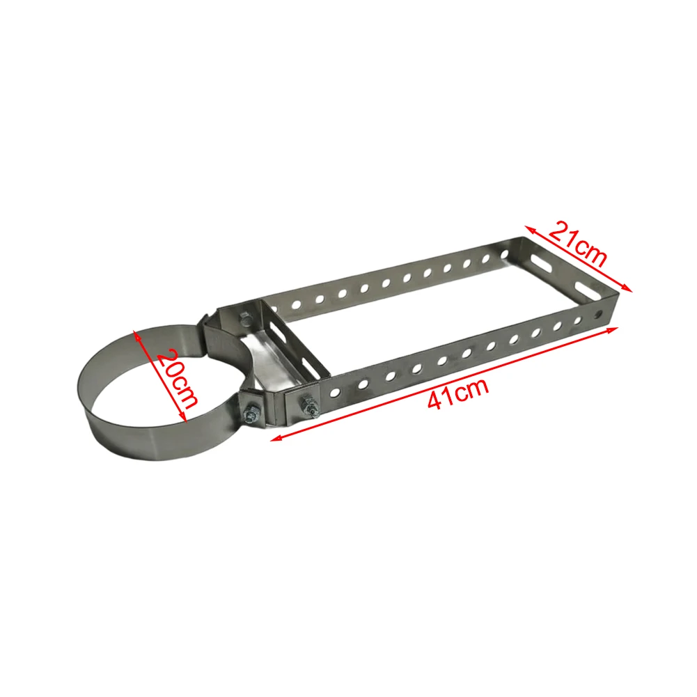 Bbq Accessory Adjustable Bracket 150 Short 150mm Diameter, 1.8mm Thickness Chimney Pipe Holder Adjustable Design