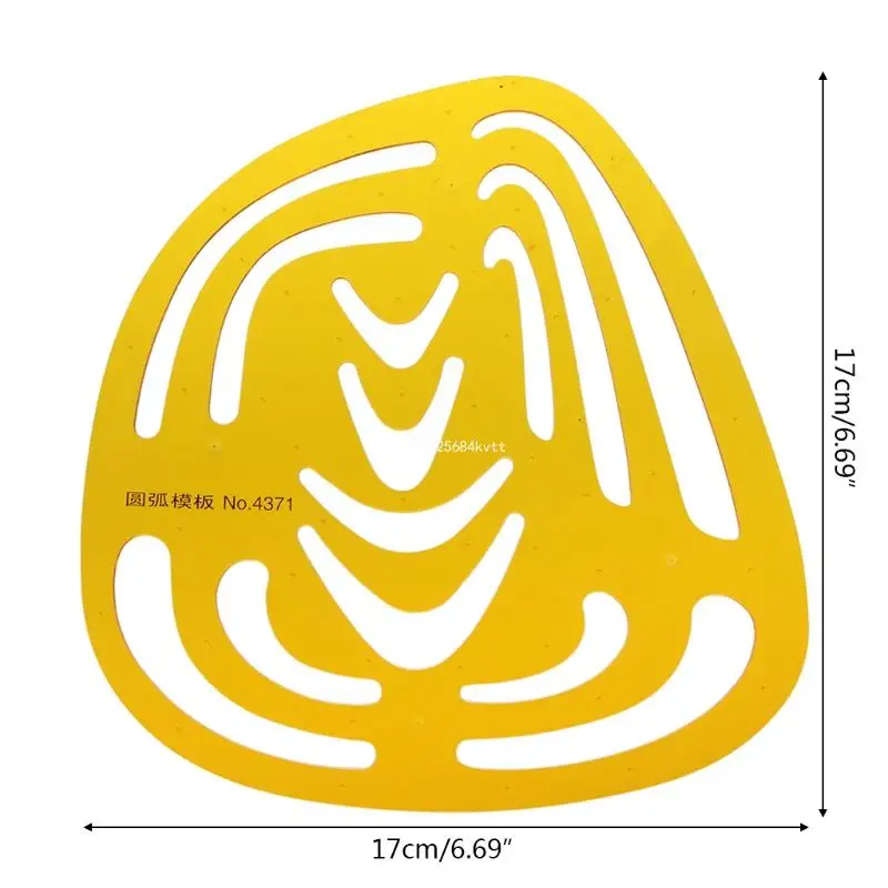 Шаблон для рисования дуги неправильной формы из смолы K, линейка, инженерный канцелярский измерительный инструмент, Прямая