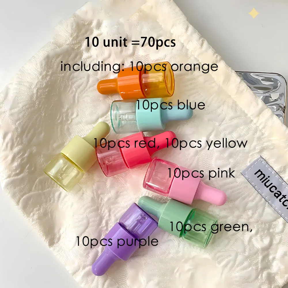 10 Unit 5ml Glass Dropper Bottle With Pipette Small Glass Pipette Bottle Perfume Bottle for Travel 70Pcs