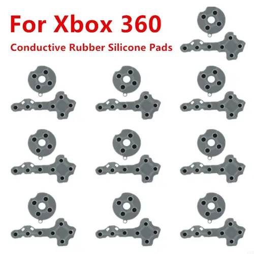 1/5/10 juegos de almohadillas de silicona de goma conductora para controlador inalámbrico Xbox 360 botón de contacto piezas de reparación D-Pad