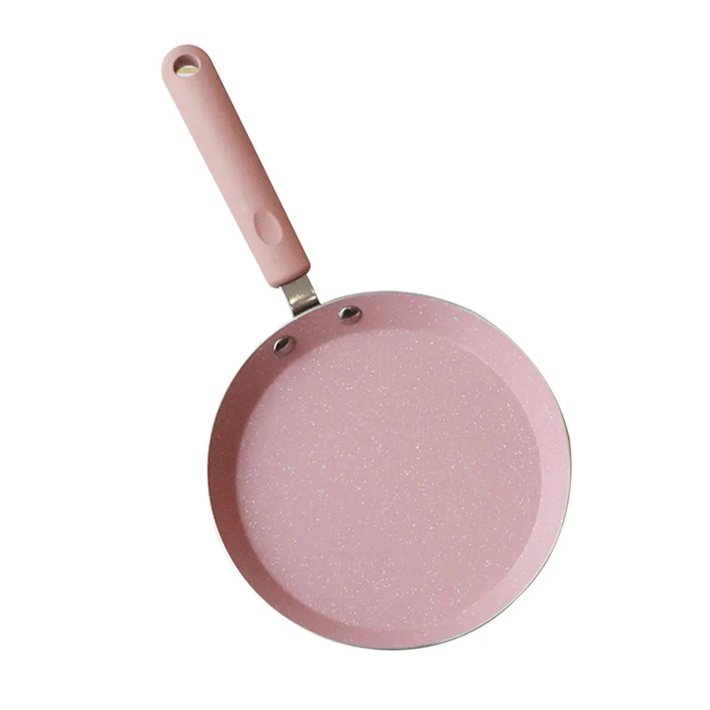 Aluminum Non-Stick Frying Pan 6 Inch Flat Bottom Even Heat Distribution Easy Release for Omelettes Pancakes Fried Eggs