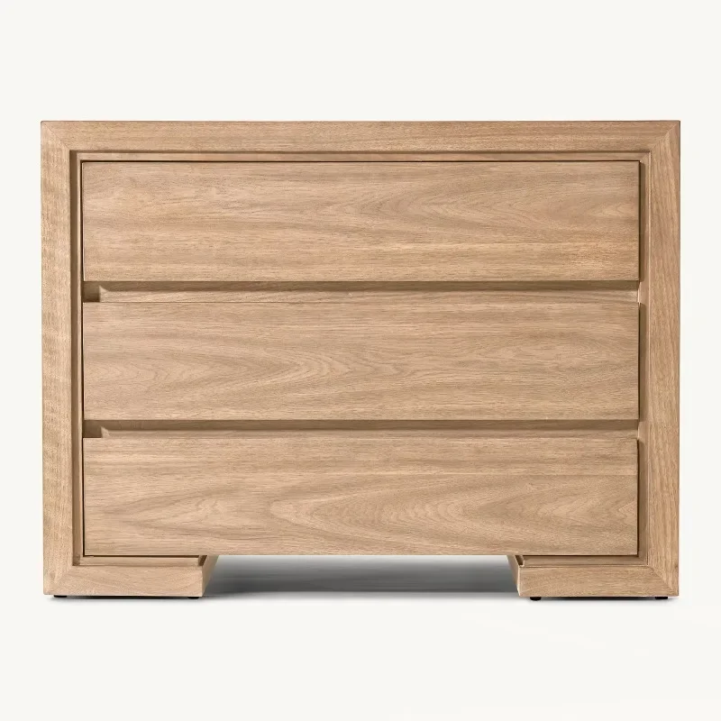 High quality exquisite multi-functional, bedroom furniture wooden, rustic bedside table