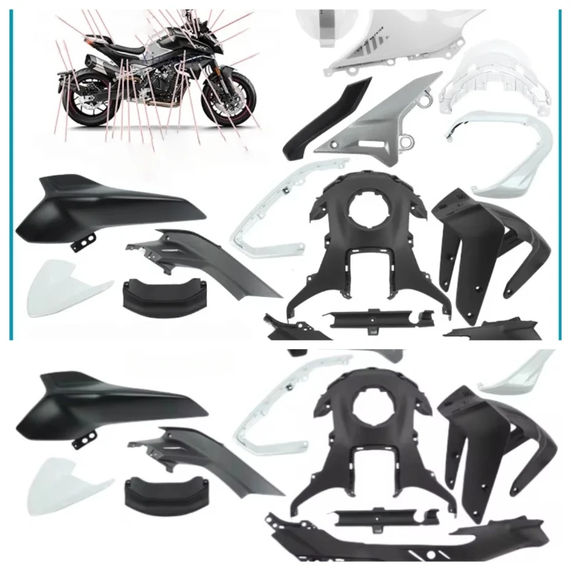 FOR CFMOTO 800NK 2023 2024 Starlight White Motorcycle Body Shell Fairing 2023 800 NK Protective Board Cover Original Accessories