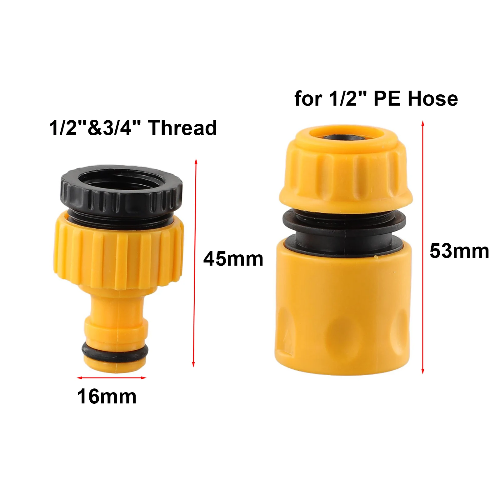 Adapter gwintownika z wężem graden 3/4 i 1/2 cala oraz adapter gwintowy do kranu z gwintem Akcesoria do podlewania ogrodu