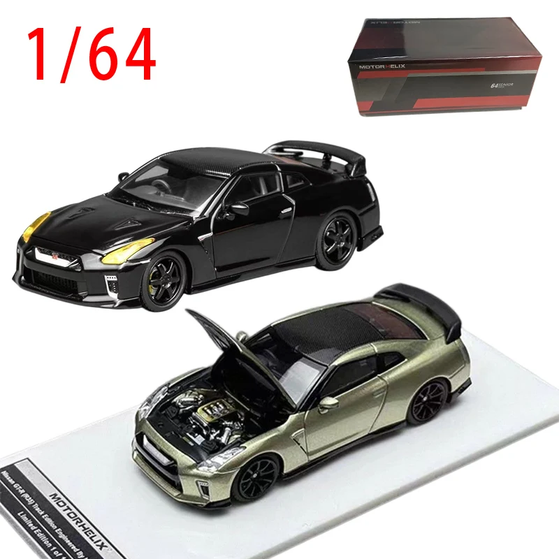 MH Diecast 1/64 Scale GT-R NISSAN GT-R (R35) Car Model NISSAN Play Vehicles Collectible Model Cars Toys for Boys Gift