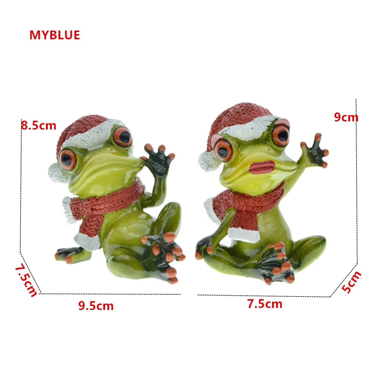 Home Decor Statue Resin Frog Figurine Crafts For Home and Garden Ornaments