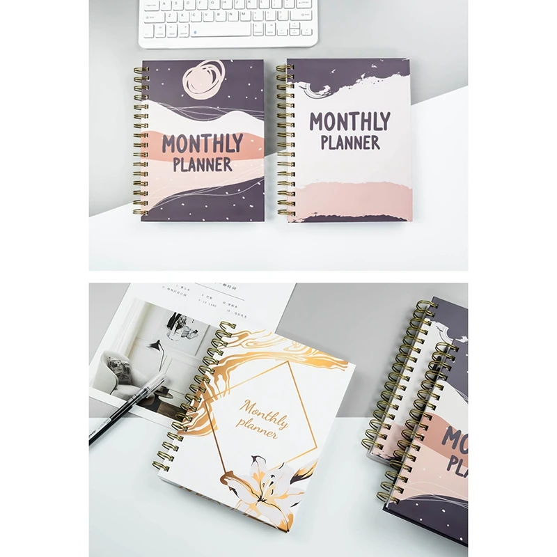 A5 Daily Weekly Planner Agenda Notebook Weekly Goals Habit Schedules Stationery Office School Supplies