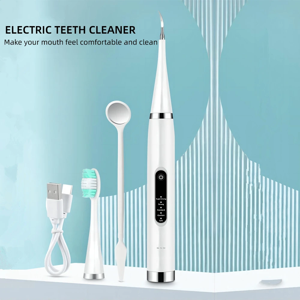 Electric Teeth Whitening Dental Calculus Scaler Plaque Coffee Stain Tartar Removal High Frequency Sonic Toothbrush Teeth Cleaner