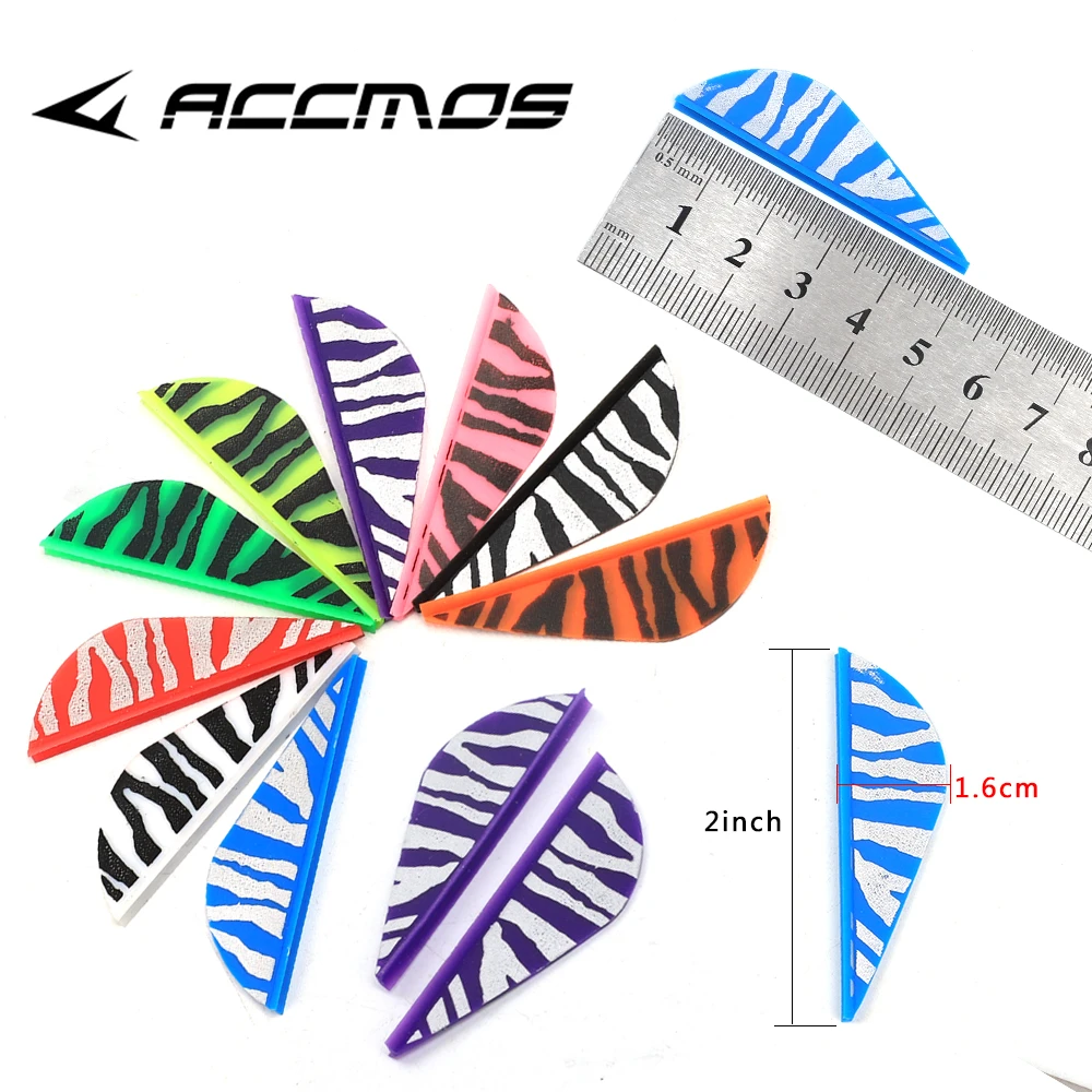 

Leopard Pattern Arrows for Archery, TPU Feather Arrow Fletches, DIY Accessory, Fashion, 2 in, 50 PCs, 100PCs