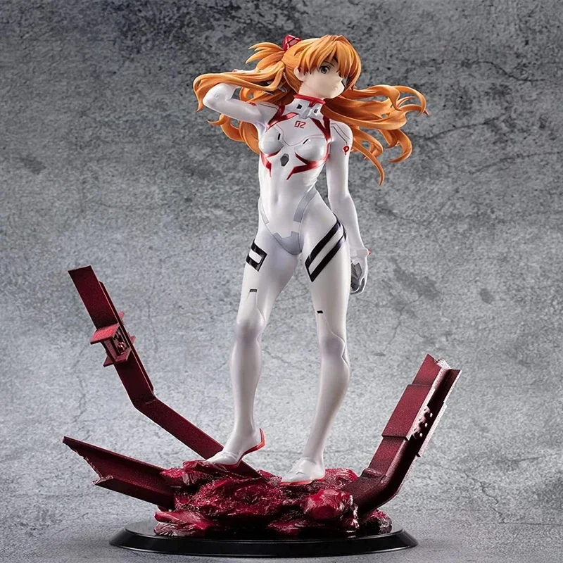 26cm Neon Genesis Evangelion EVA Anime Figure Asuka Action Figures Sexy Kawaii Girl Makinami Figurine Collection Model Doll Toys