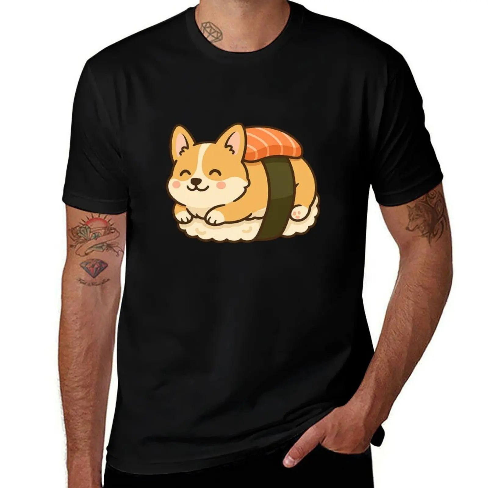 

Corgi Nigiri – Cute Sushi Dog Sticker T-Shirt Aesthetic clothing cute clothes street wear T-shirts man vintage t shirt men