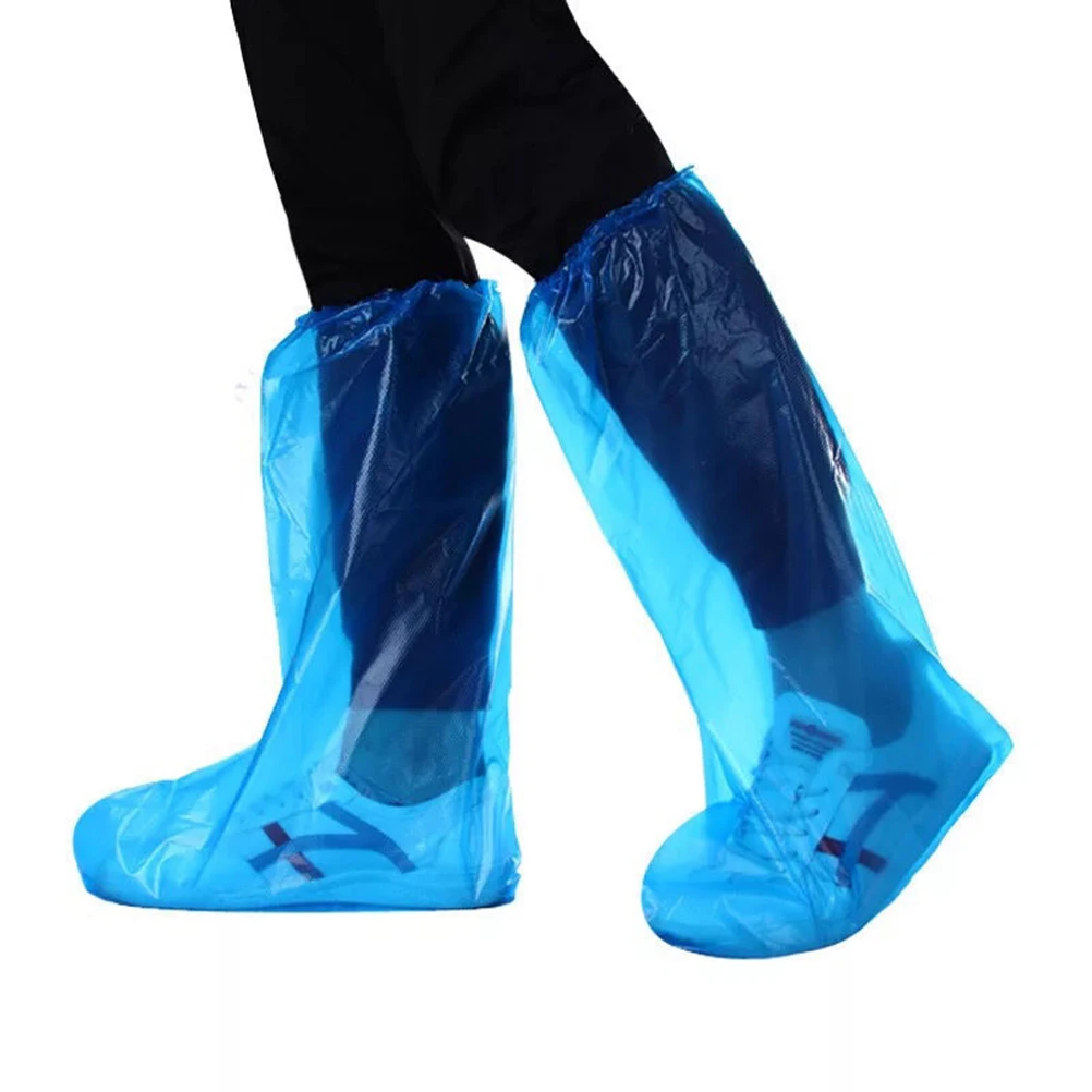 

50pcs Waterproof Dustproof Shoe Covers Long Disposable Protection Fit Most Sizes Shoes Home Factory Labor Protective