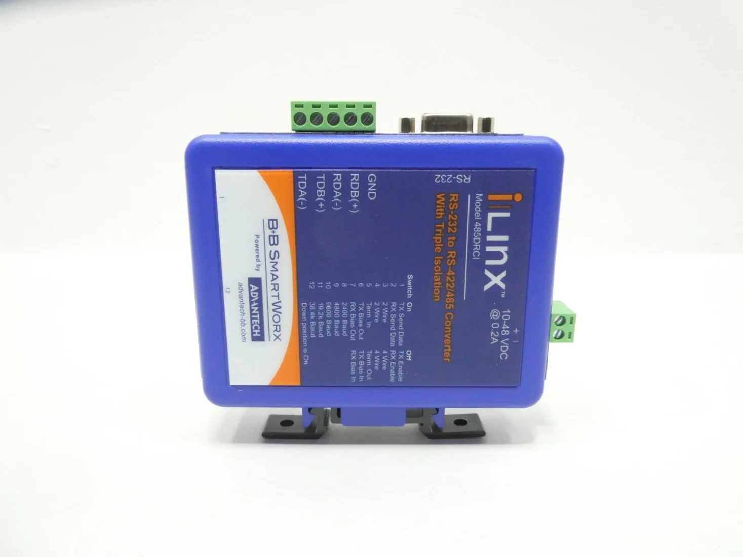 Advantech 485DRCI Rs-232 To Rs-422/485 Converter W/ Triple Isolation#MOQU