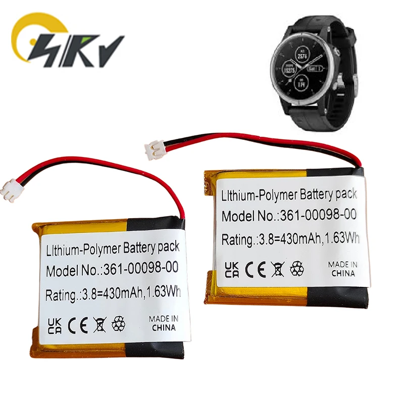 361-00098-00 Аккумулятор для ремонта часов 430 мАч для Garmin Fenix 5X Fenix 5X Running, сменный аккумулятор Fenix 5X Plus