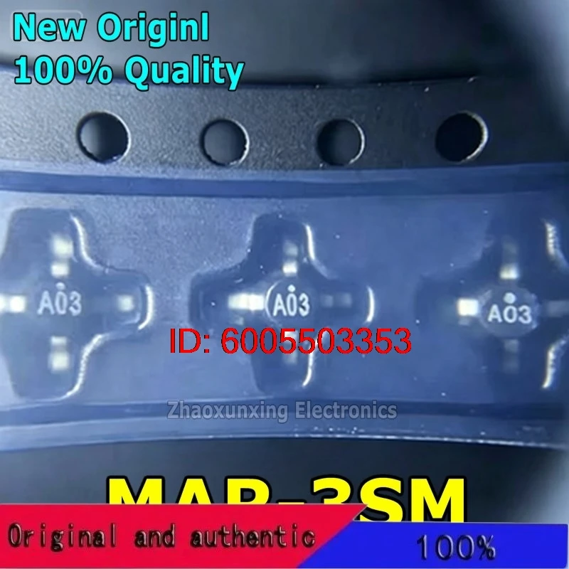 5PCS   New  MAR-3SM    MAR3SM    A03  SMT-86  Wideband RF Amplifier Chip