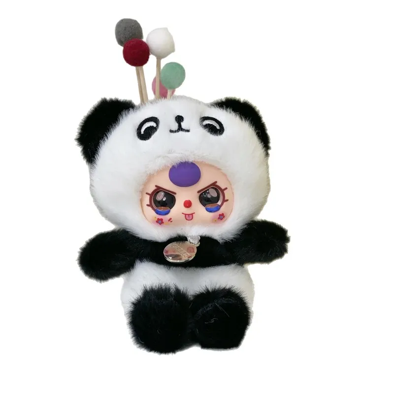 

Милая плюшевая кукла-подвеска размером с ладонью - виниловое лицо, мягкая игрушка, декор офисного стола, Рождественский подарок для девочек, коллекционная компьютер