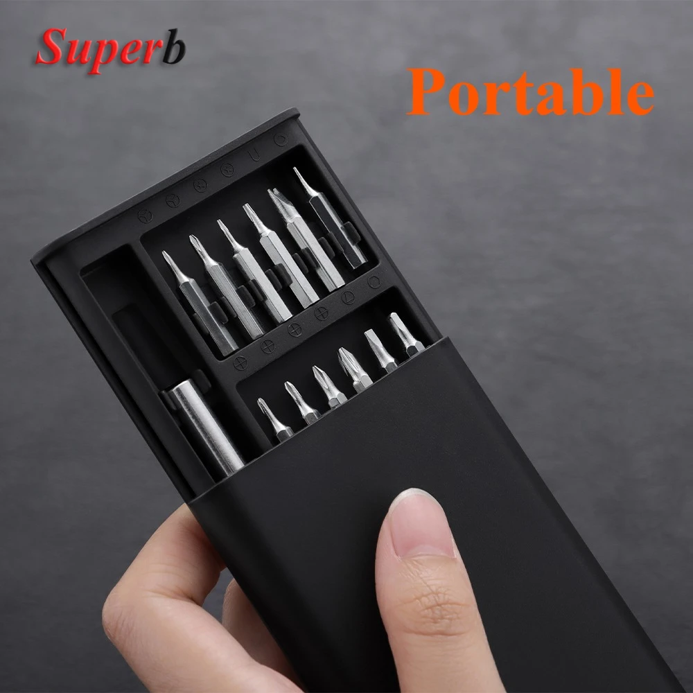 مجموعة مفك براغي دقيقة 25 في 1 مجموعة مفكات جيب صغيرة مفك براغي مغناطيسي للهاتف والكمبيوتر الشخصي ونظارات الكاميرا
