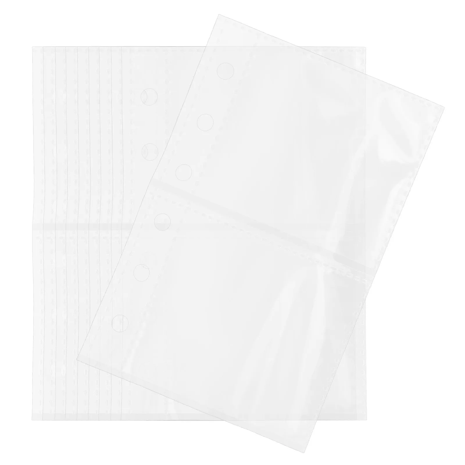 

50 прозрачных страниц для фотоальбомов, прозрачные кармашки для карточек, вкладыши для фотоальбомов и открыток