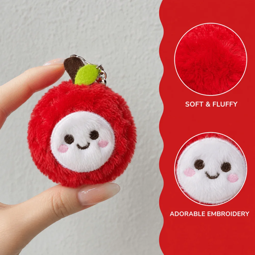 Changan litchi Plush Doll Keychain Soft Cartoon litchi Stuffed Doll Toy Fluffy Kid Gift Bag Pendant Charms Backpack Accessories
