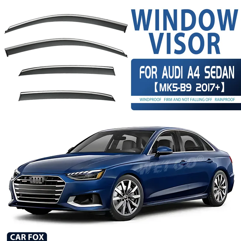 

For Audi A4 Sedeb B6 B7 B8 B9 Car Styling Wagon Window Visor Awning Shelters Windshield Side Window Sun Shade Guard Accessories