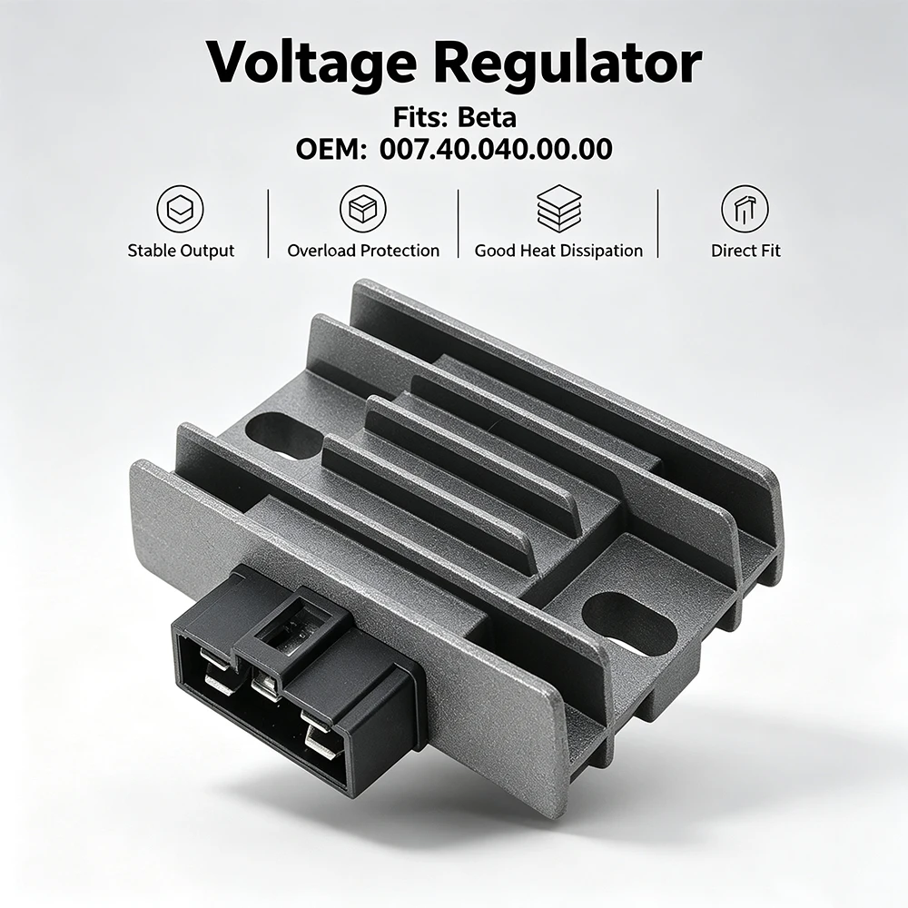Voltage Regulator For Beta RR 125 Enduro 4T EURO3 RR125 SM 4T RE125 4T Urban 125 Spezial Alp 125 OEM:007.40.040.00.00