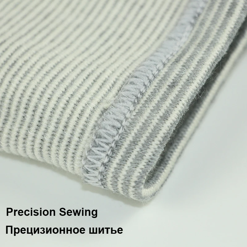 Kniewärmer aus Bambuskohle für Damen und Herren – atmungsaktive, dünn gestrickte Thermo-Ärmel mit rutschfestem Griff, Gelenkstützkomfort – Detail 4