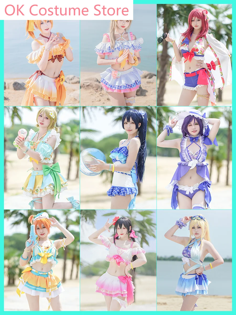 Lovelive Aqours Swimsuit Kosaka Honoka Yazawa Nico Cosplay Costume Cos Game Anime Party Uniform Hallowen Play Role Clothes