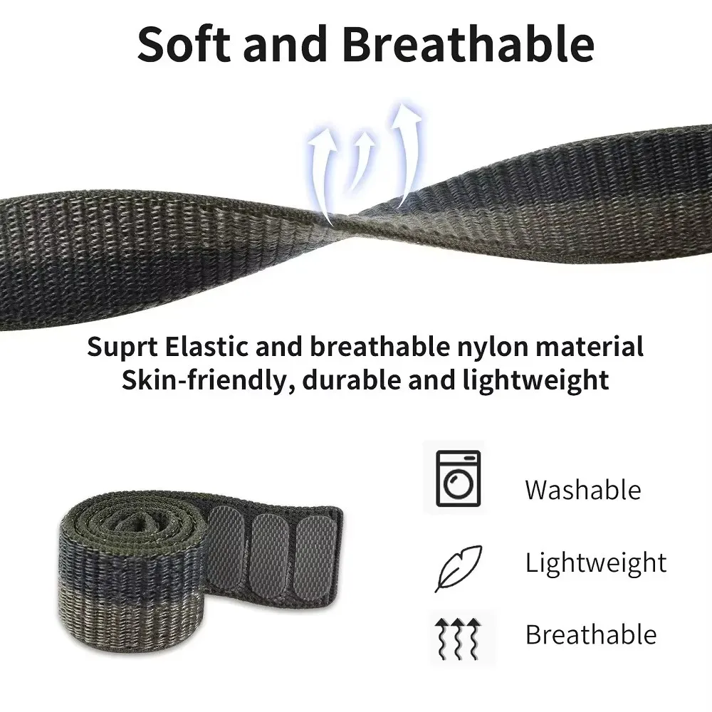 Нейлоновый ремешок с крючком для Garmin Enduro 3 2 Fenix 8 E 8X 7 7X Pro 6X Epix 51 мм 47 мм Tactix 7 Smart 26 мм 22 мм Ремешок для часов Fenix 8X