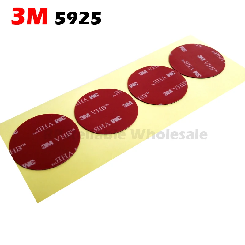 Imagem -04 - Die Cut Dia = 40 mm 10 Círculos 3m 5925 Vhb Fita de Espuma Adesiva Dupla de Alta Resistência a Longo-prazo de Durabilidade