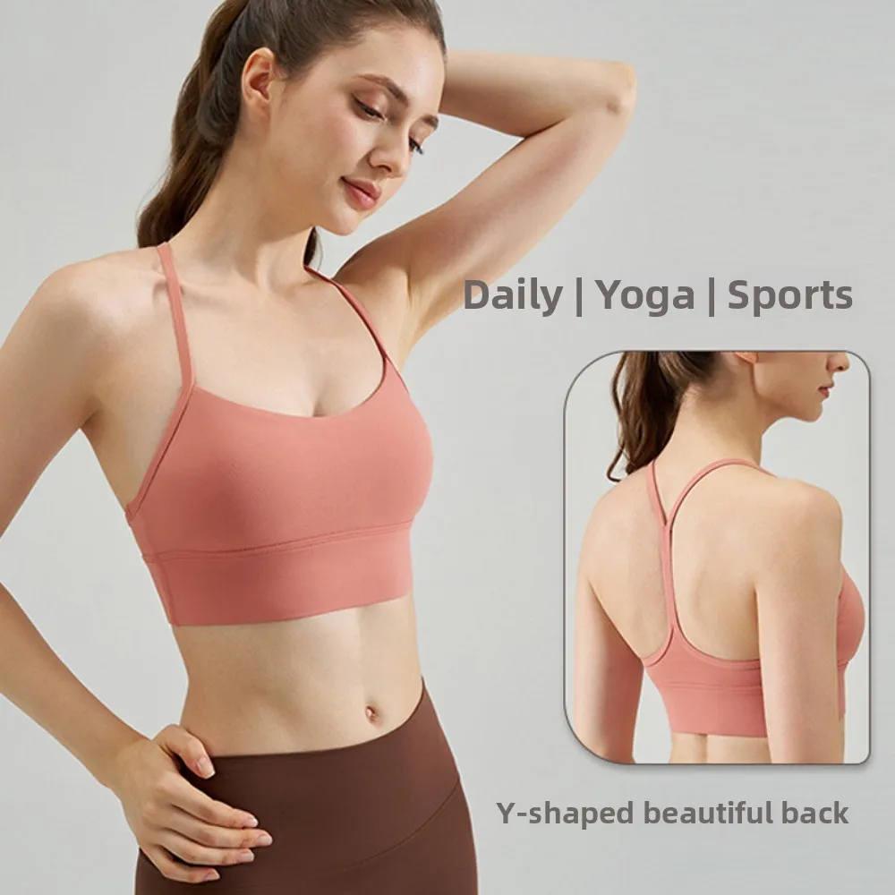 

Beautiful Back Y Shape Sports Bra Shockproof Breathable Women's Sportswear Underwear Moisture-Wicking Slim Yoga Underwear Gym