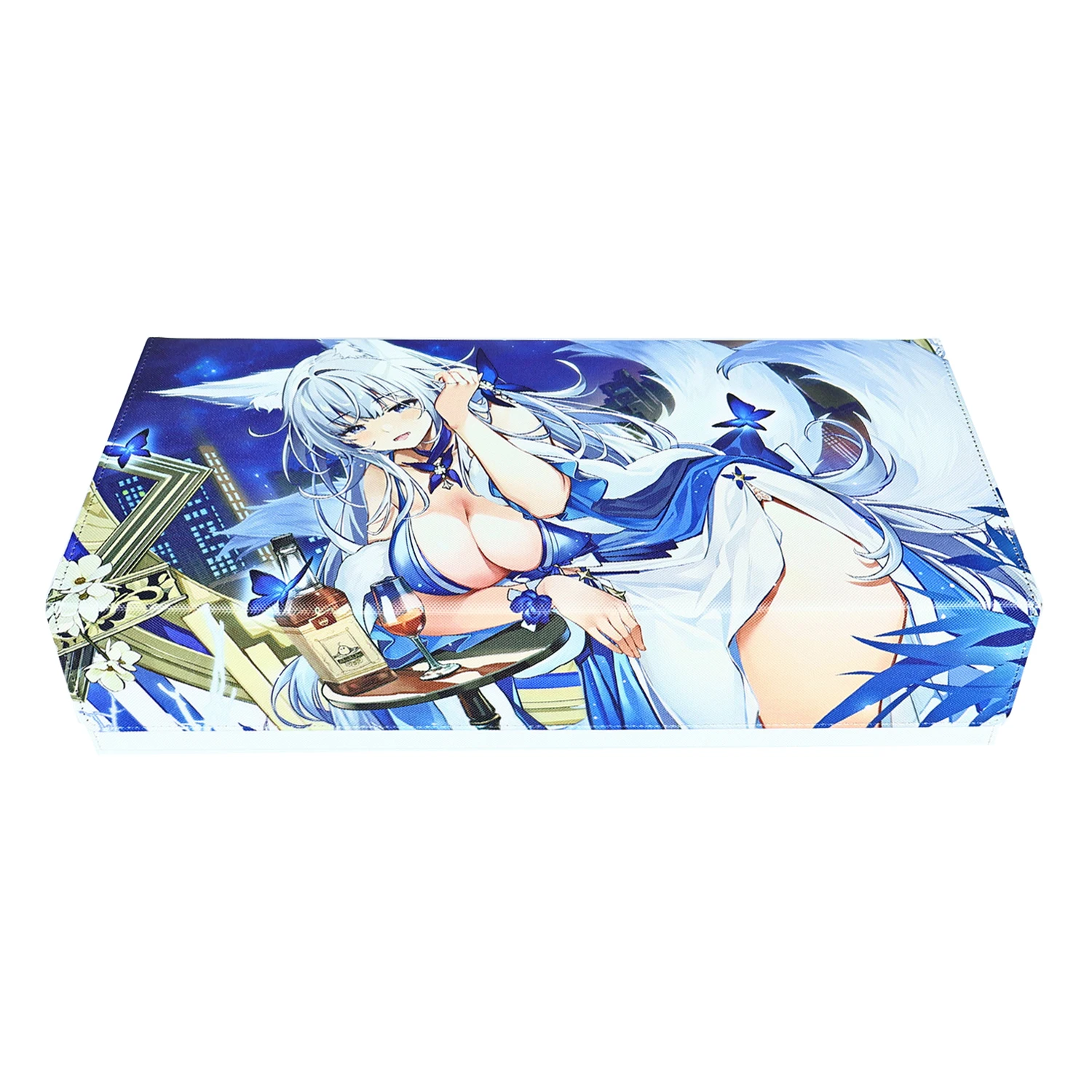 

Diy Goddess Story Azur Lane Shinano Коробка для хранения карт Ws Opcg Ptcg Большая вместительная кожаная коллекционная защитная коробка для карт