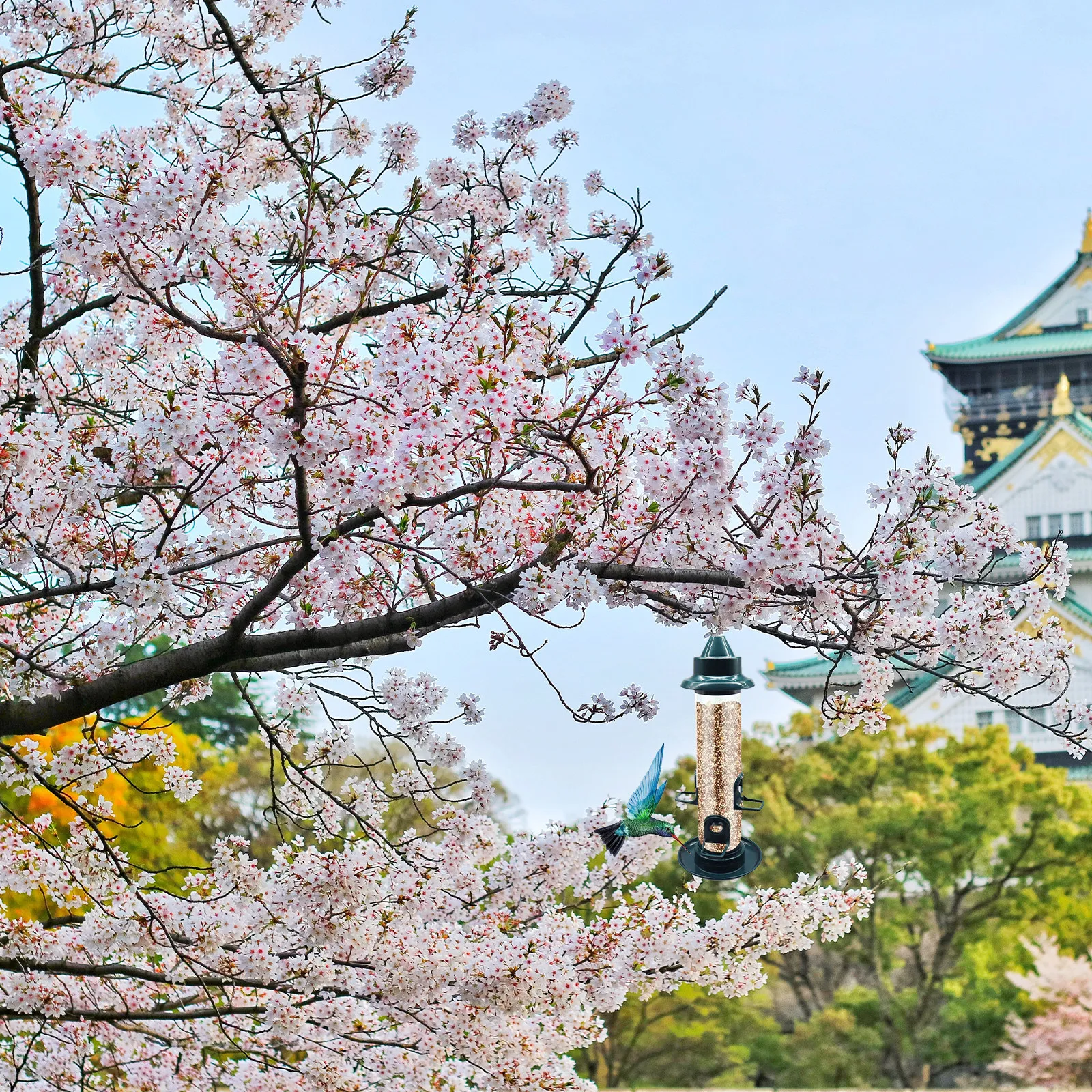 

Подвесная кормушка для птиц из высококачественного пластика для сада, двора, улицы – инструмент для кормления канареек, попугаев, ларек, мелких птиц, контейнер для корма