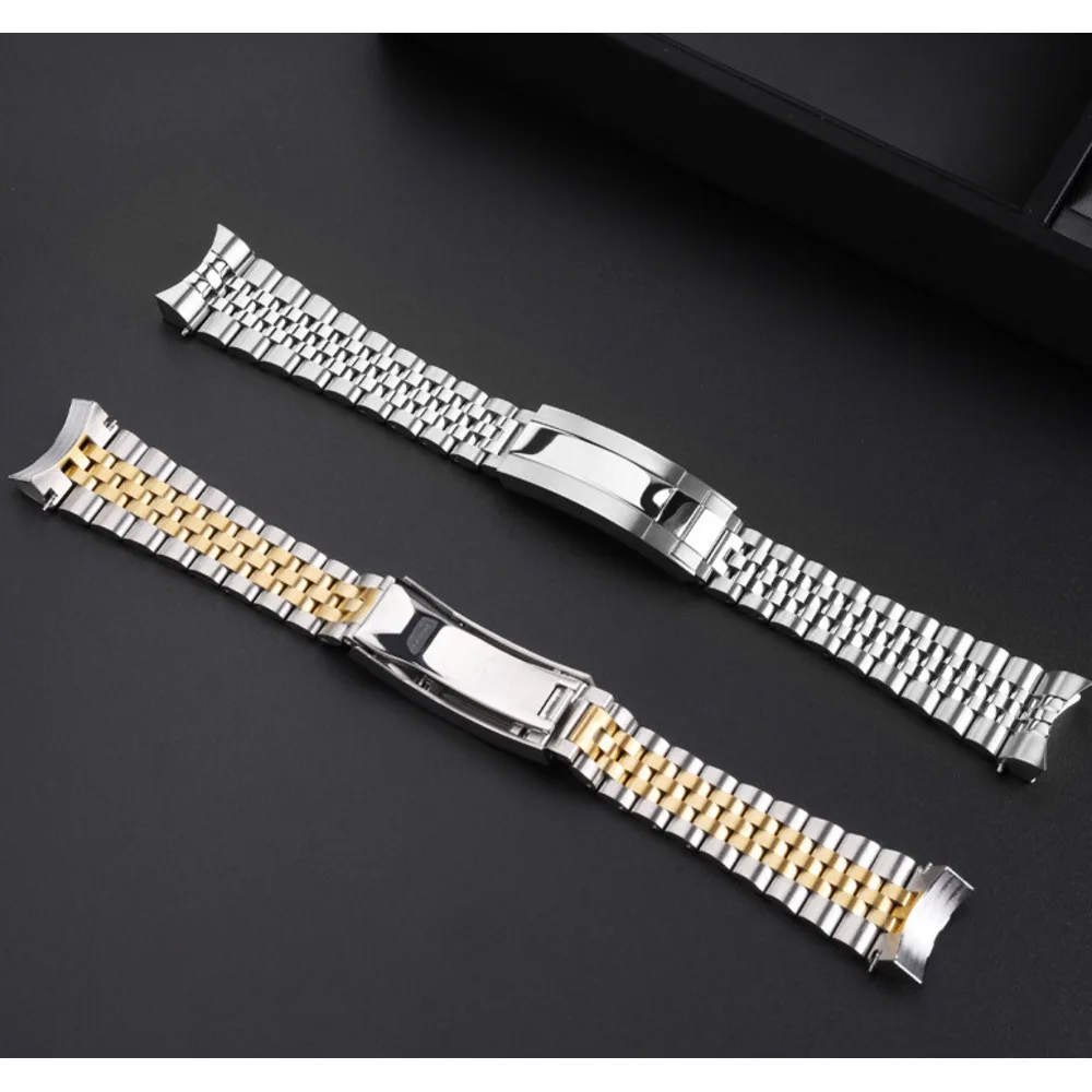 Five bead chain strap For TUDOR 41Mm Disc Dido M7941A Strip Arc Mouth Precision Steel Watch band 21 22Mm