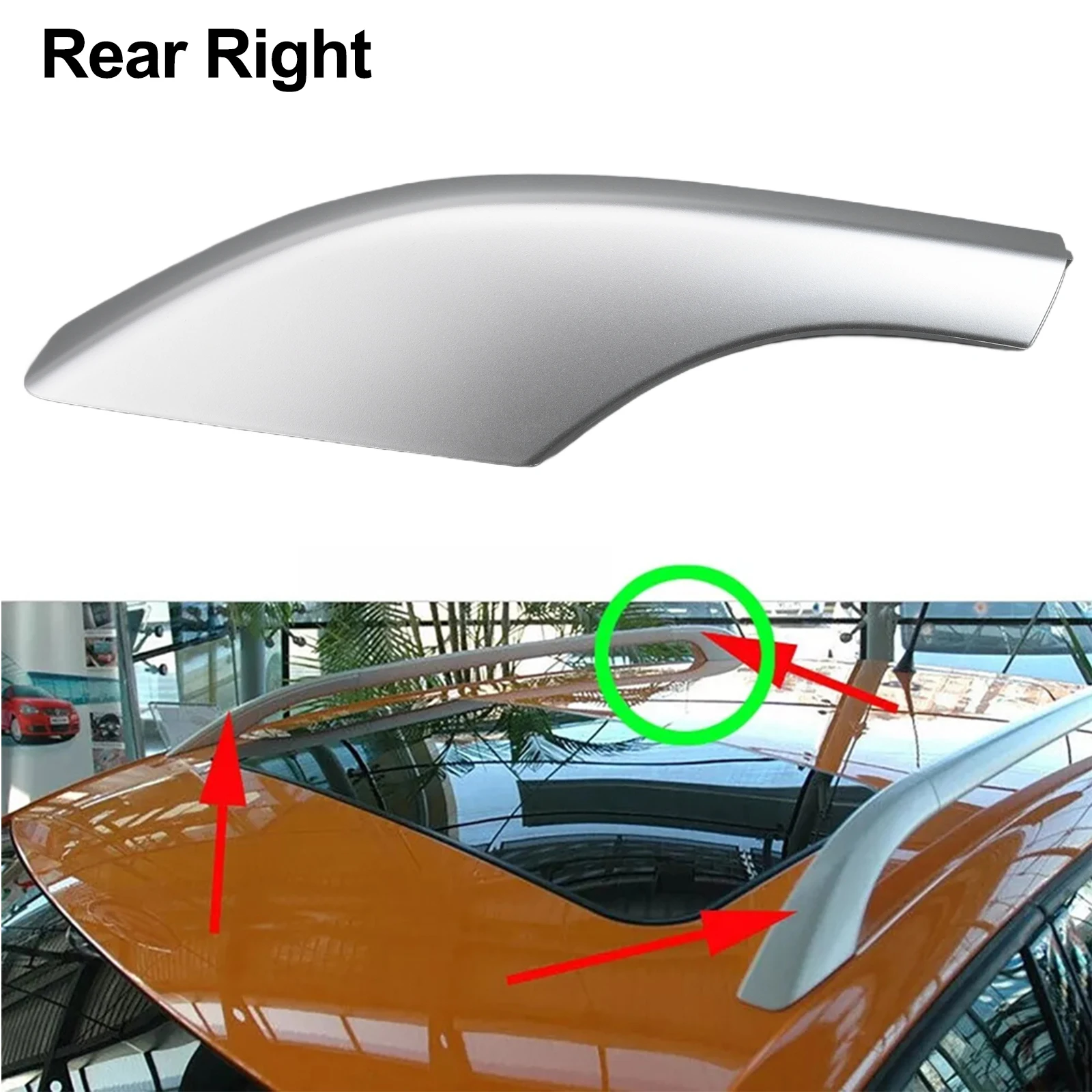 Auto Roof Luggage Rack Guard Cover 6Q0860145 6Q0860146 6Q0860147 6Q0860148 For CROSS 2007-2011 Roof Rack Cover Trim Plate