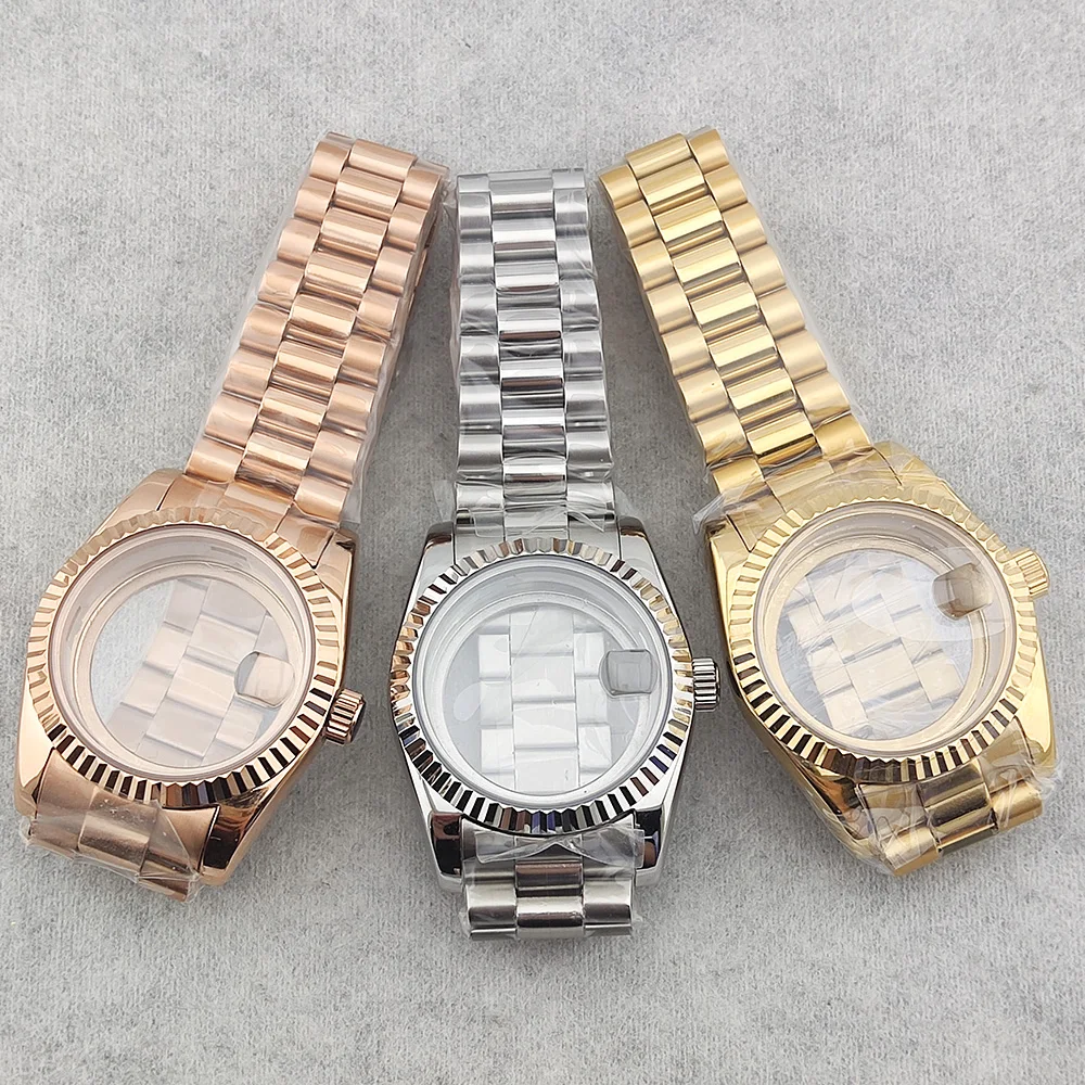 

40mm Case Miyota 8285 Case Luxury Men's Watch Case 904L Stainless Steel Sapphire Glass Case High Quality Case Fit 29mm Dial
