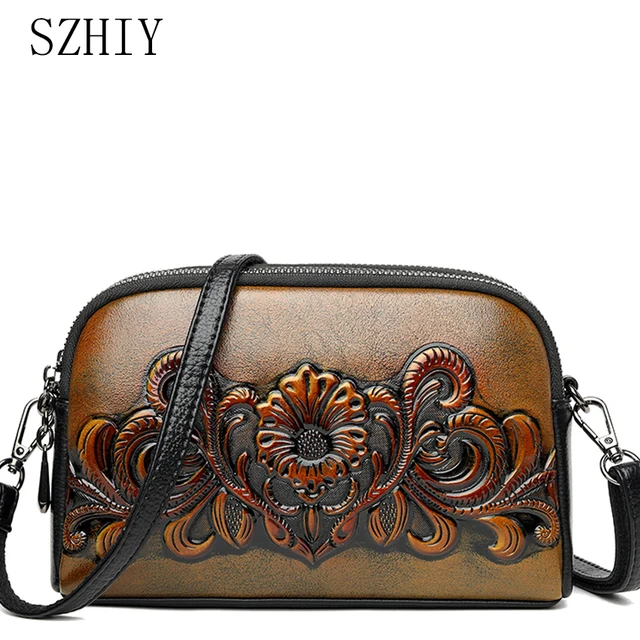 Designerska torba na nadgarstek damska ulga torba na ramię Retro mała modna kieszonka na telefon dla mamy wysokiej jakości skórzana torebka typu crossbody nowość