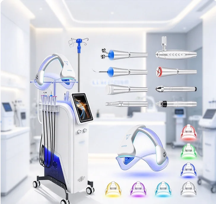 Best Hydra Beauty Facial Machine with Aqua-Light for Professional Facial Skin Care Pore Cleansing and Skin Rejuvenation