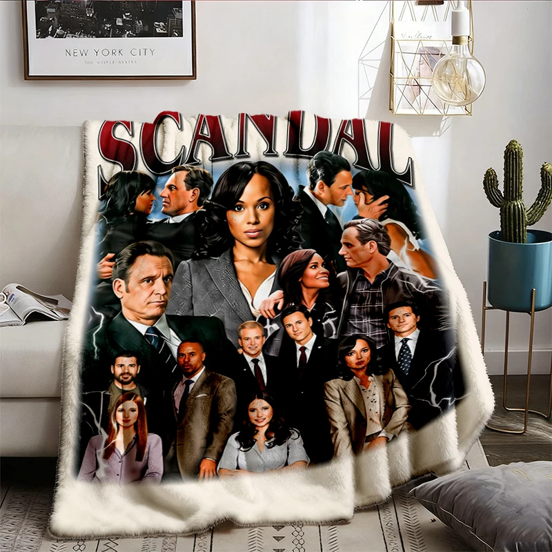 Scandal TV Show 2012 Graphic Comfy Blanket: Olivia Pope Inspired Unisex Soft Blanket Unisex Flannel Throw Flannel Blanke