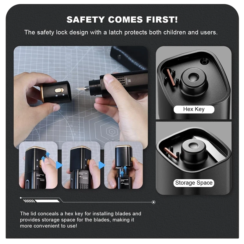 Handheld Ultrasonic Cutter High Precision Ultrasonic Cutter with Display LED Light 1-5 mm Cutting Thickness for Wood Crafts